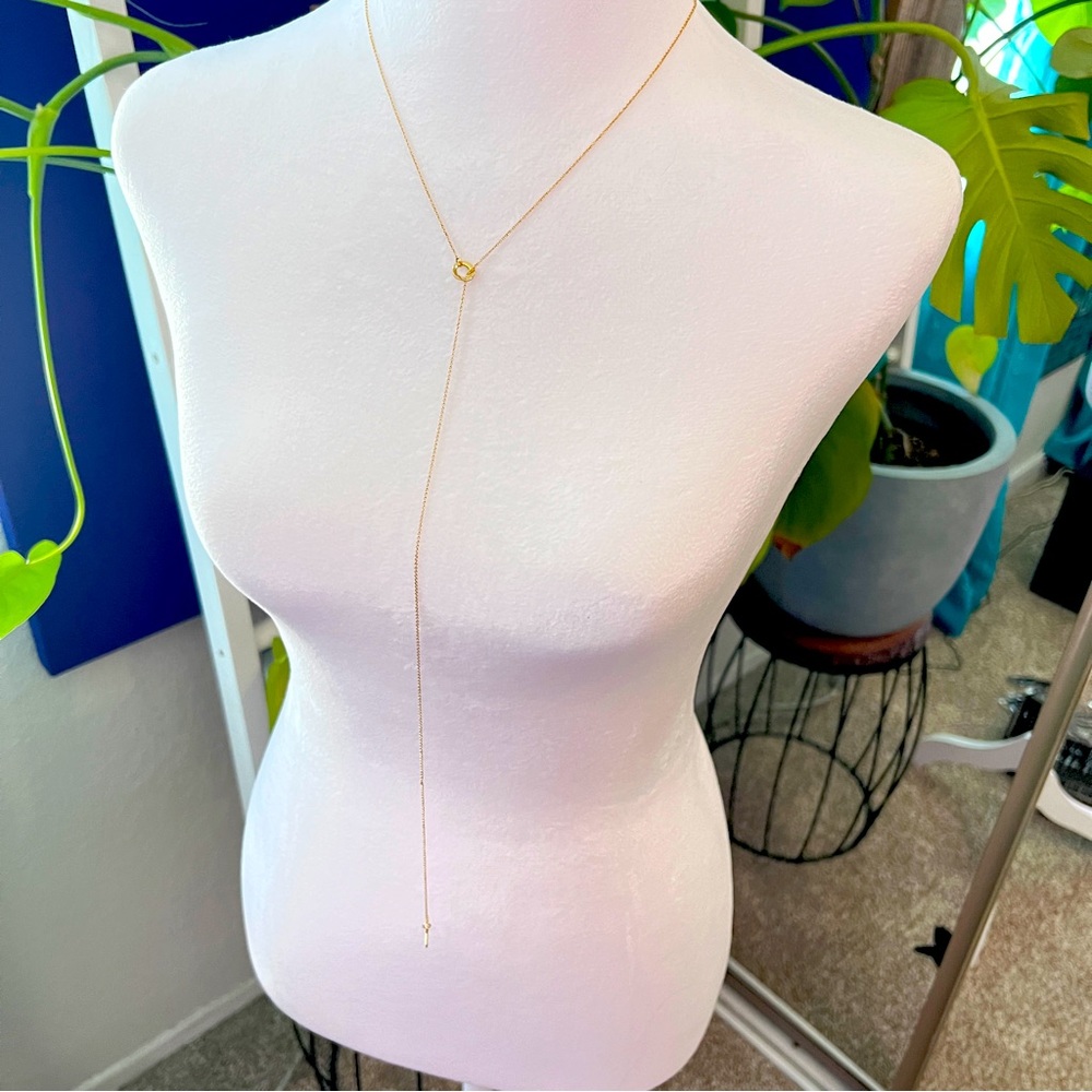 Dainty gold plated chain necklace